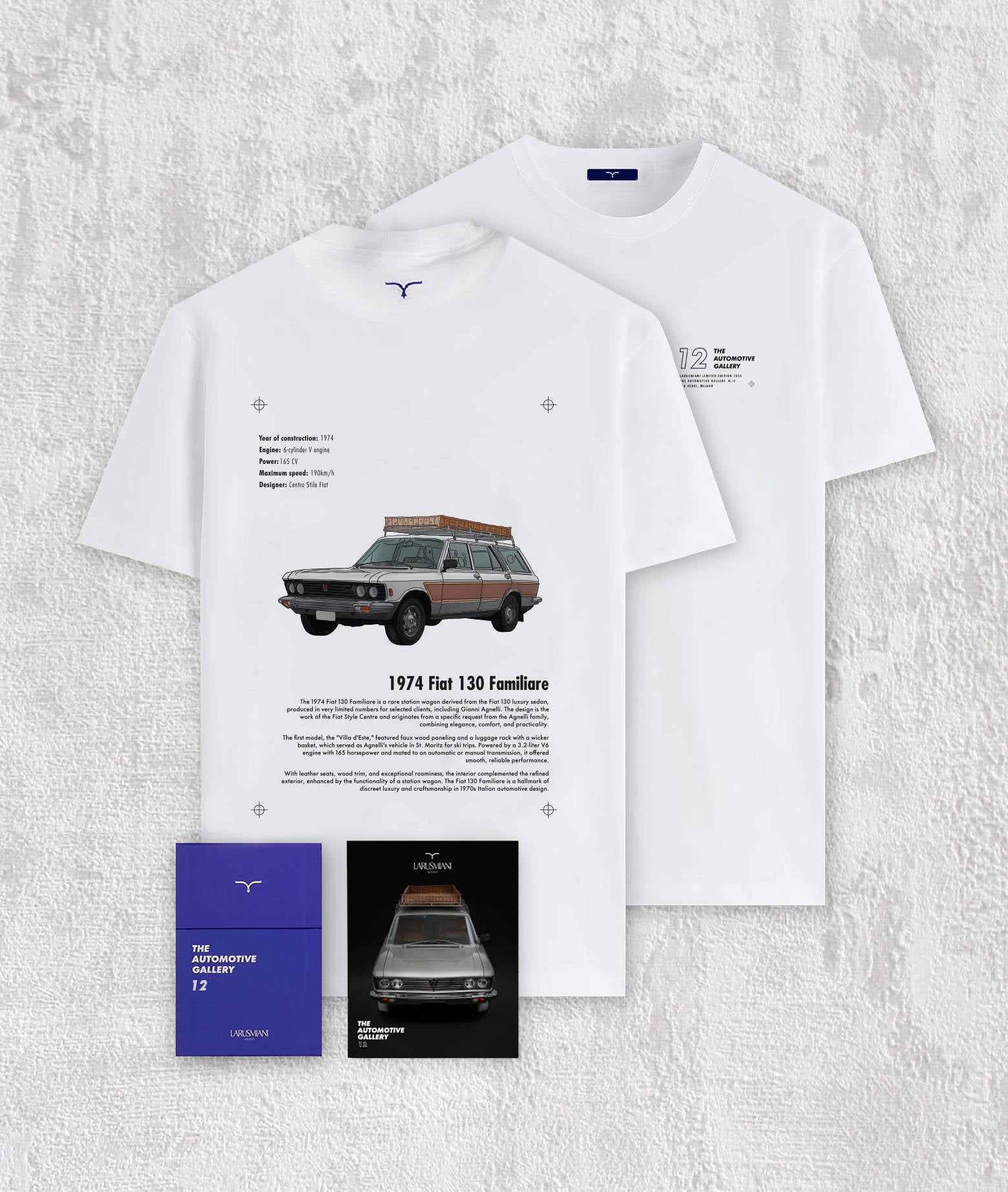 The Automotive Gallery - 12. 1974 Fiat 130 Familiare White