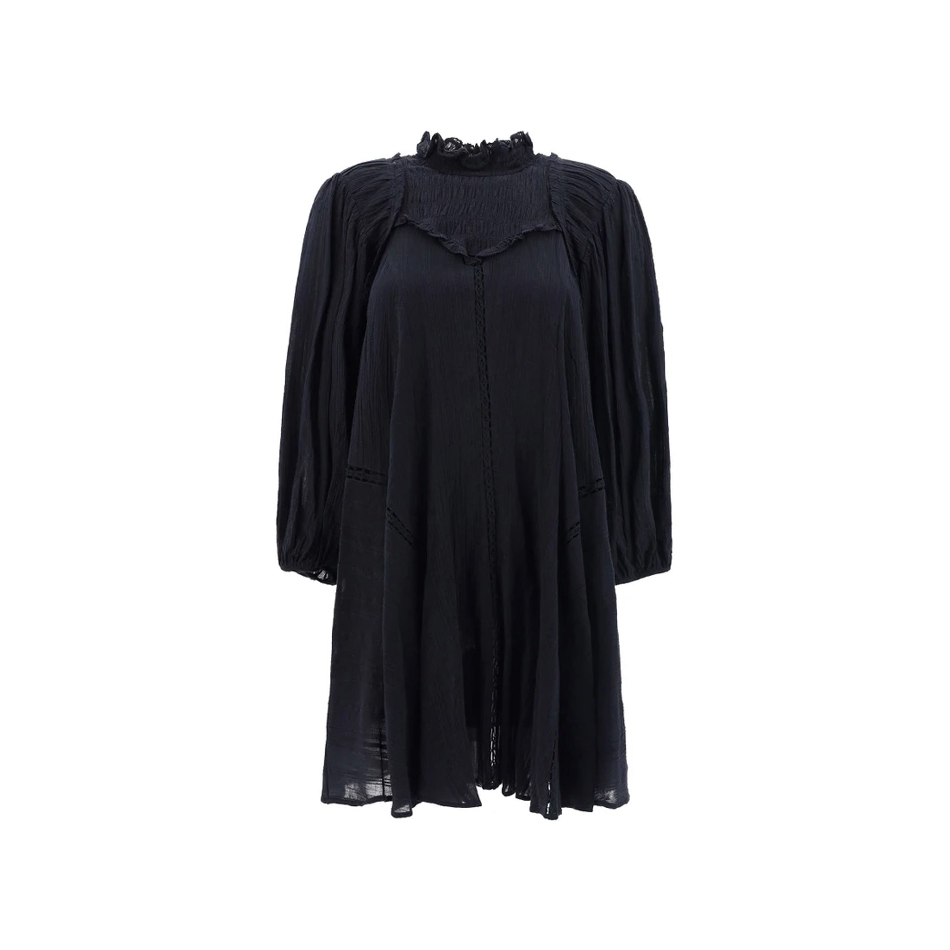 Isabel Marant Etoile Isma Dress Black Cotton Viscose
