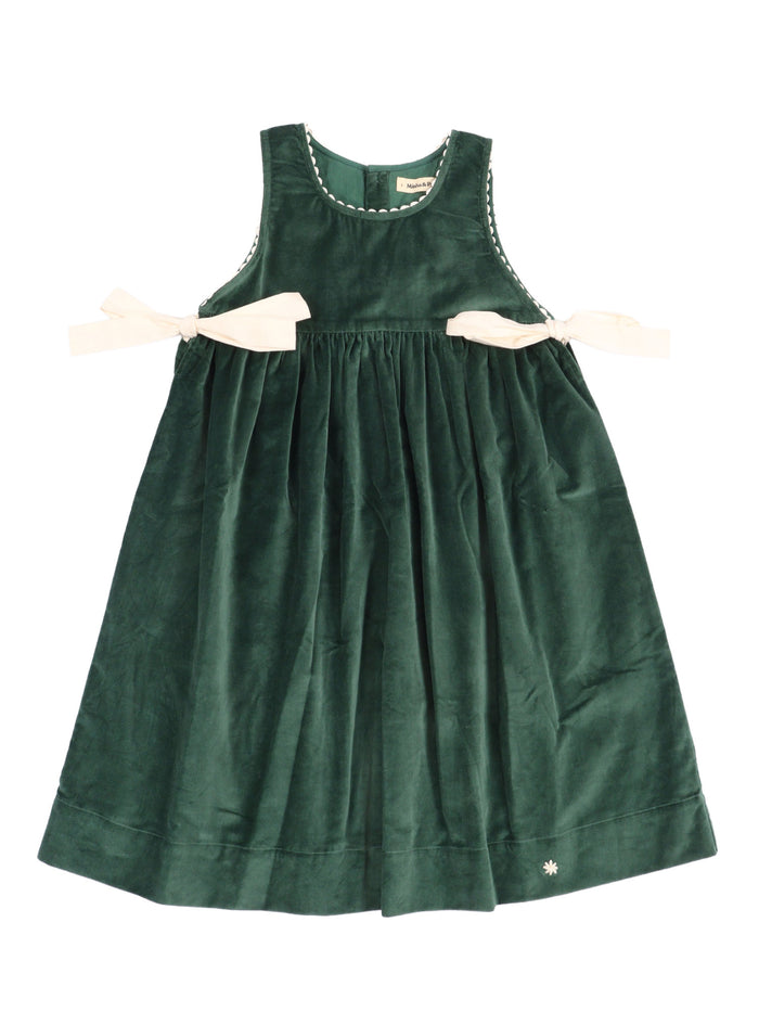 Velvet Esme Dress Green Cotton