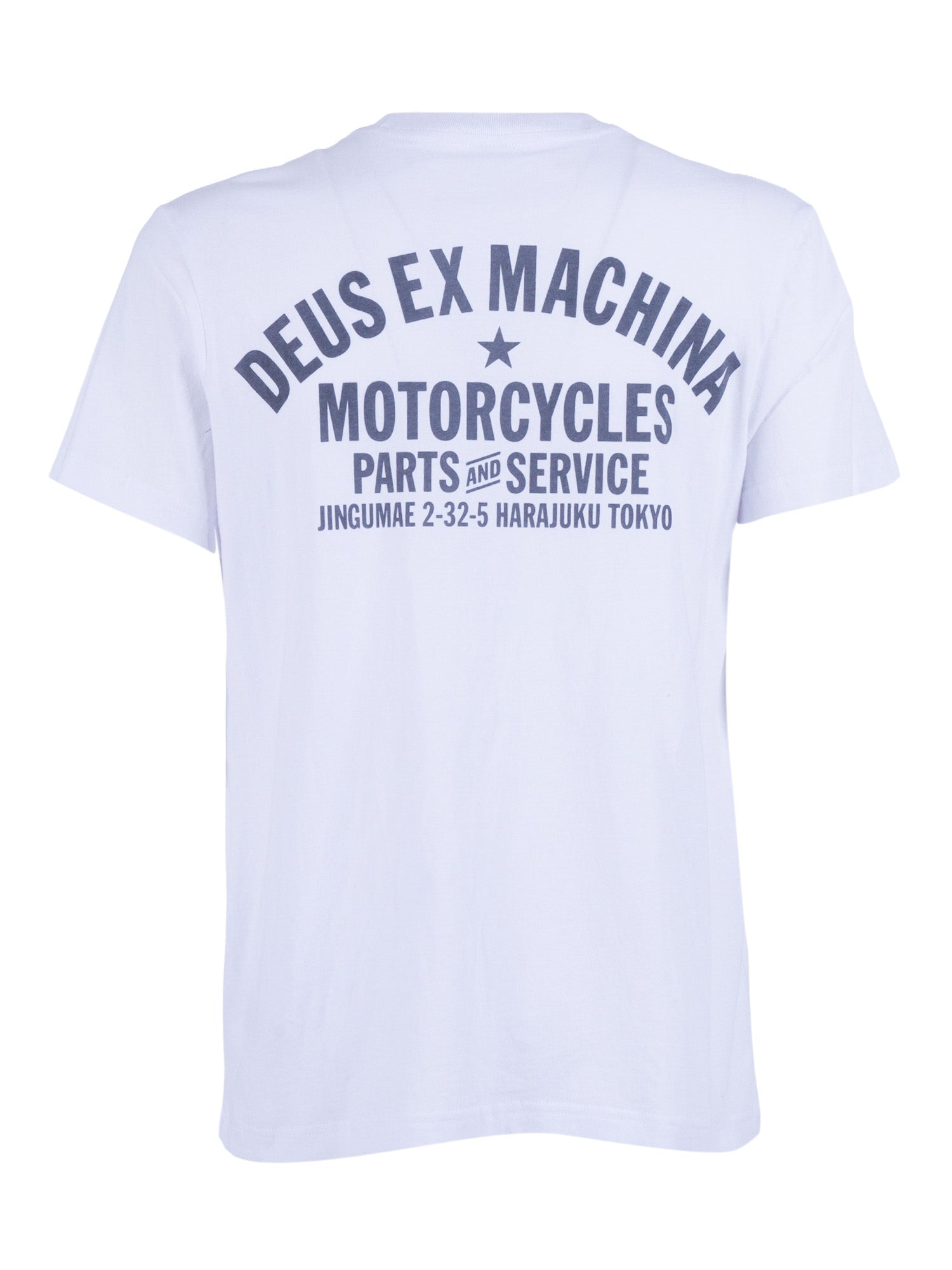 Harajuku Address Tee White Organic Cotton Short Sleeves T-shirt