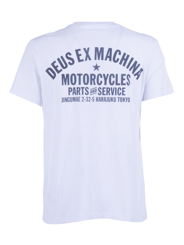 Harajuku Address Tee White Organic Cotton Short Sleeves T-shirt