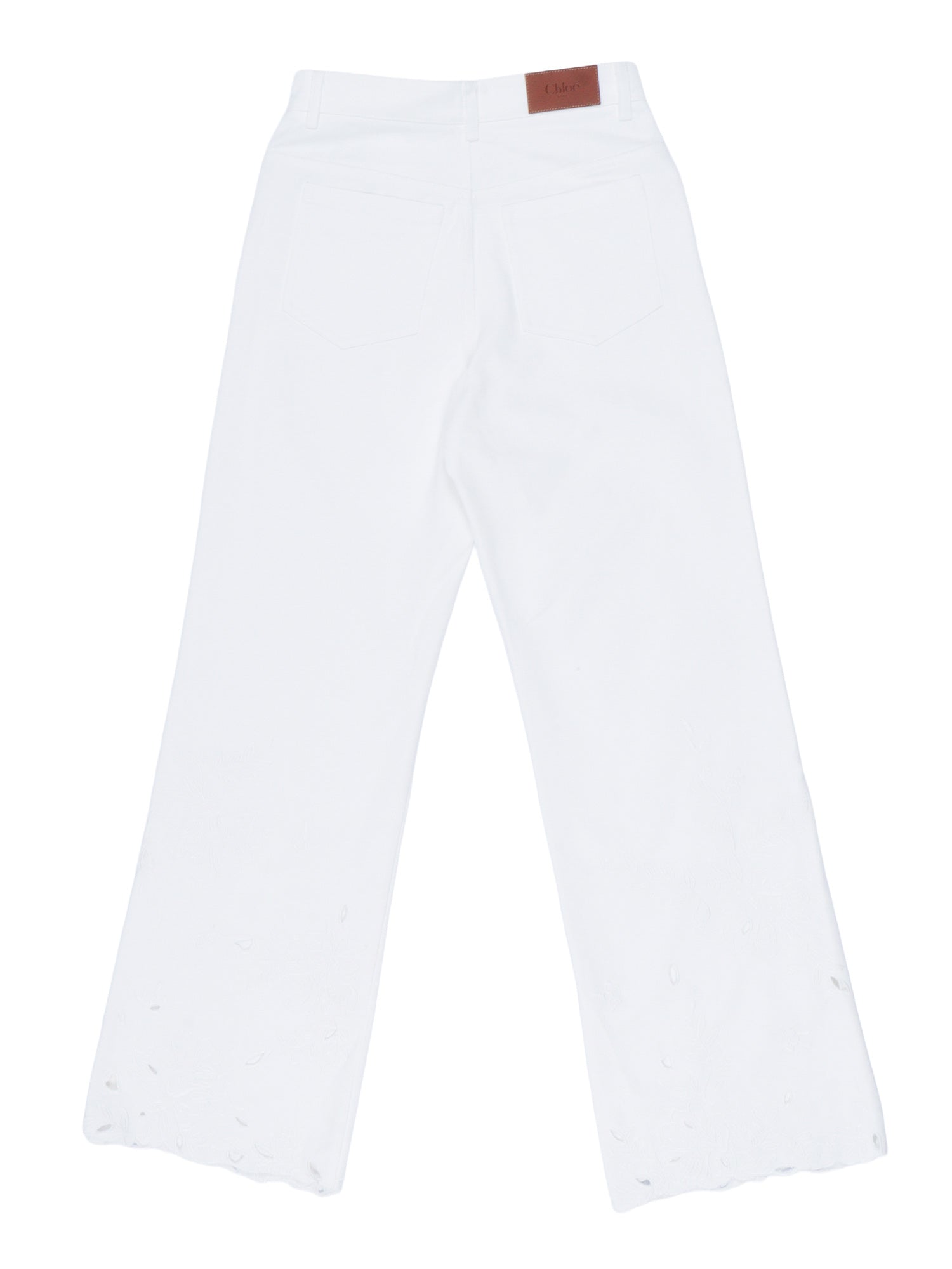 TROUSERS White Cotton Fabric 2 Pant