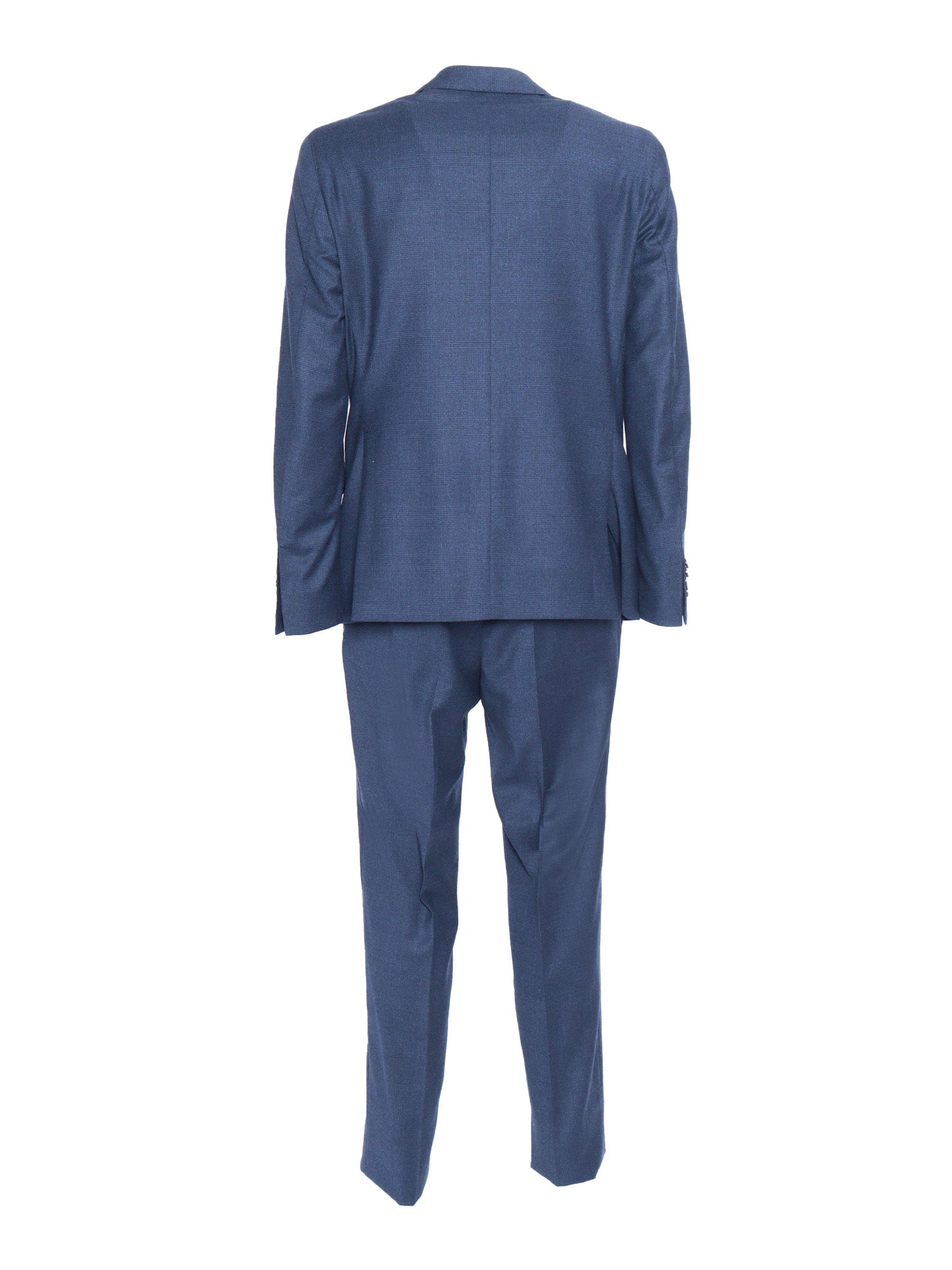 Man Suit Blue Single Breasted Jacket