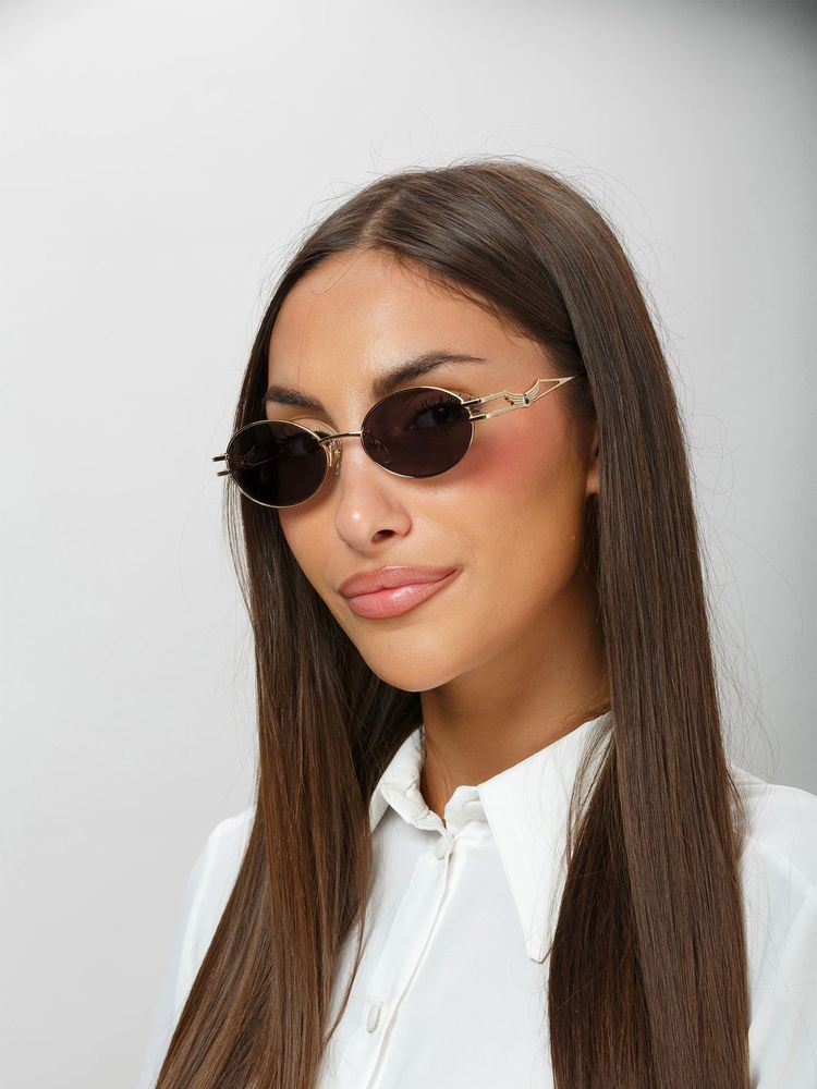 Zadig & Voltaire SZV464S Metal frame sunglasses in rose gold