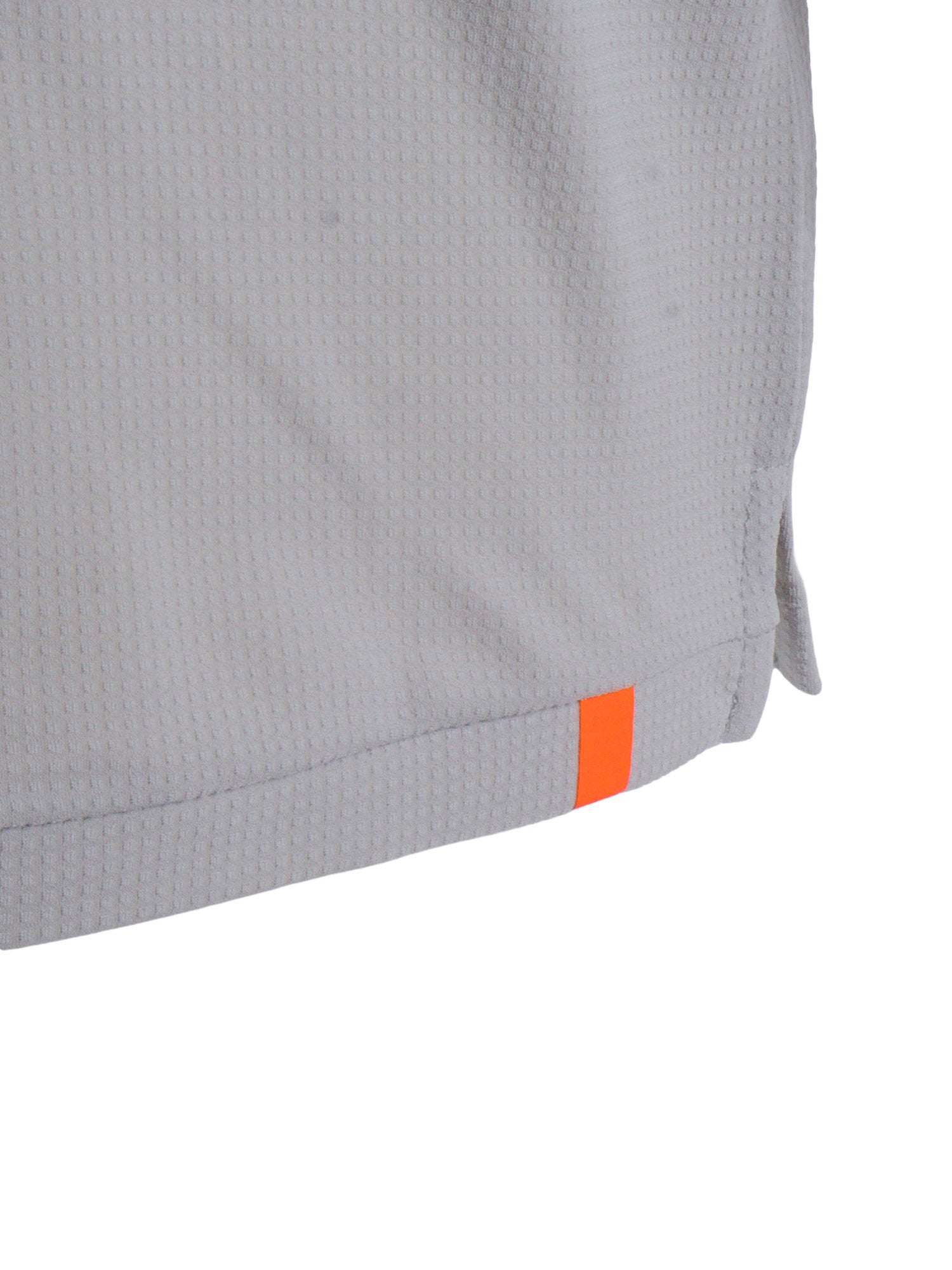 square polo Grey Polyamide Elastane Short Sleeves
