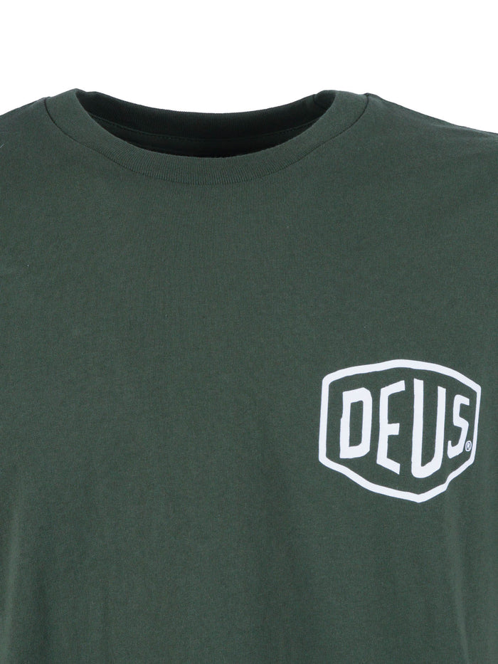 Venice Address Tee Green Organic Cotton Short Sleeves T-shirt