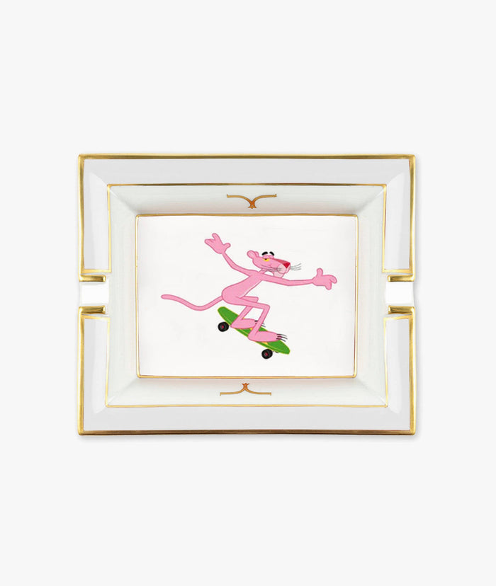 Ashtray Pink Panther Skateboard Gold