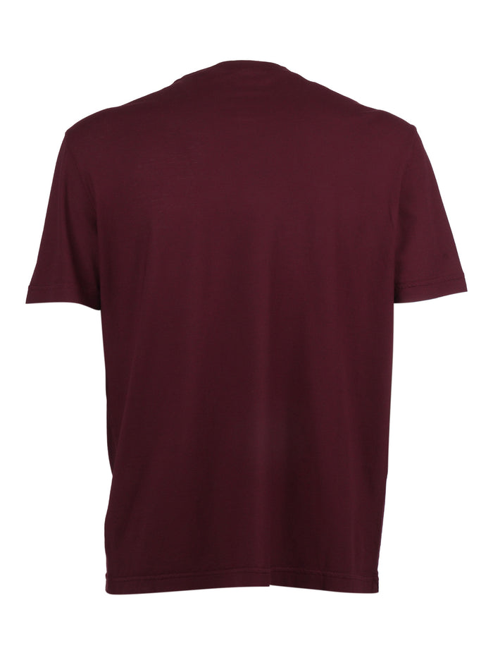 Short Sleeve T-Shirt Red Cotton Sleeves