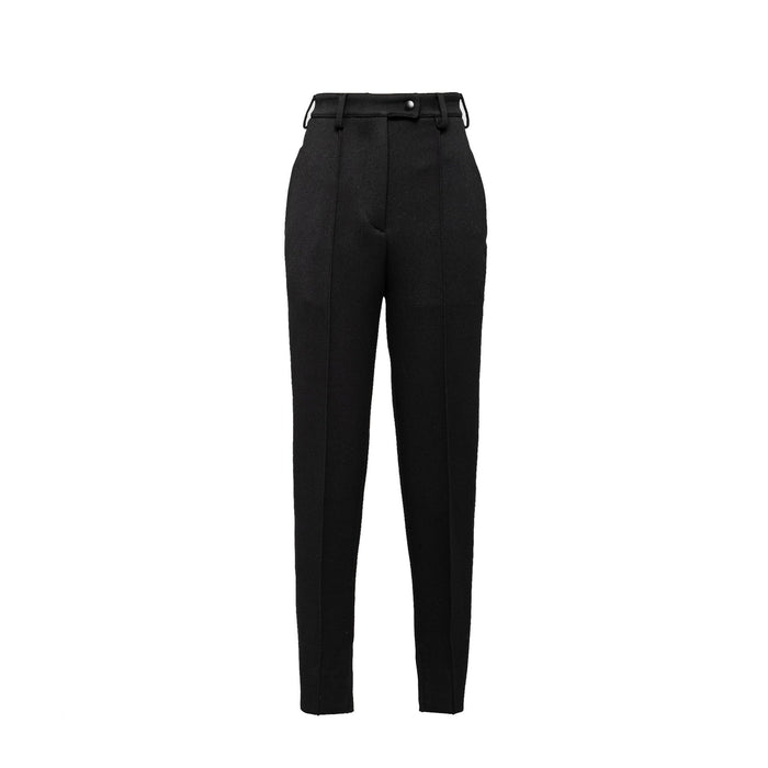 Wool Pants Black Virgin
