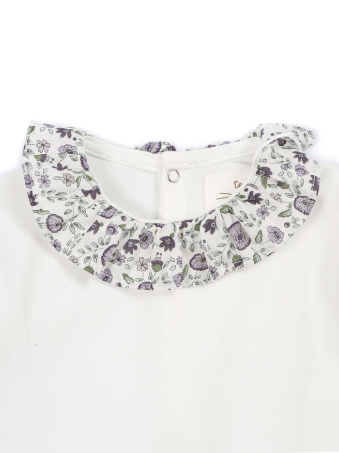 BODY White Cotton Elastane Collar Suit