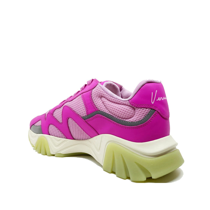 Logo Sneakers Pink Leather