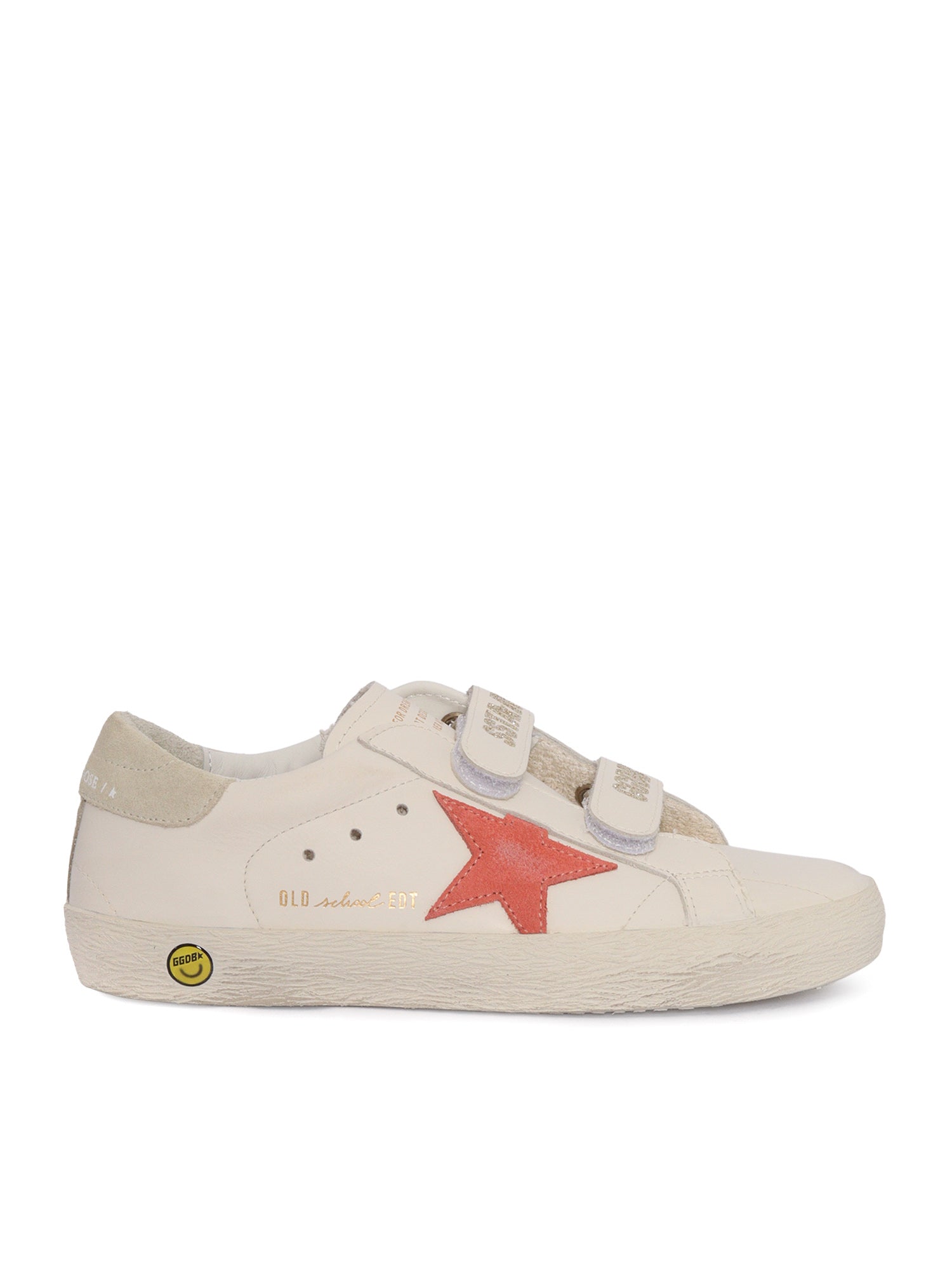 SNEAKERS OLD SCHOOL LEATHER UPPER AND TOE SUEDE STAR HEEL WHITE-PEACH-EGGNOG Kid