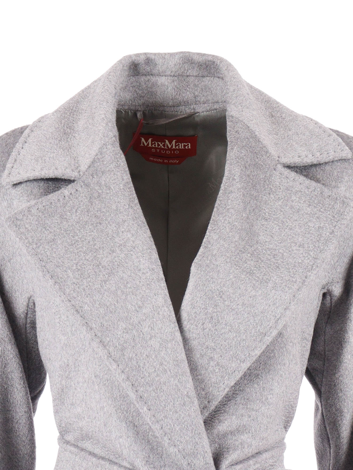 COAT Grey Virgin Wool Lining Viscose