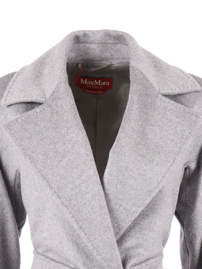 COAT Grey Virgin Wool Lining Viscose