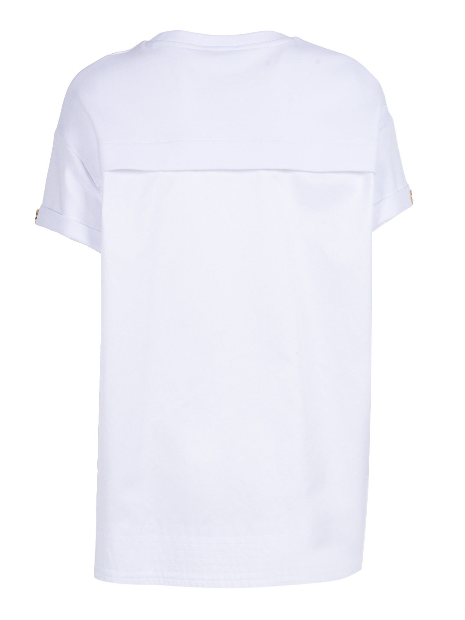 SWEATER White Cotton Polyamide Elastane