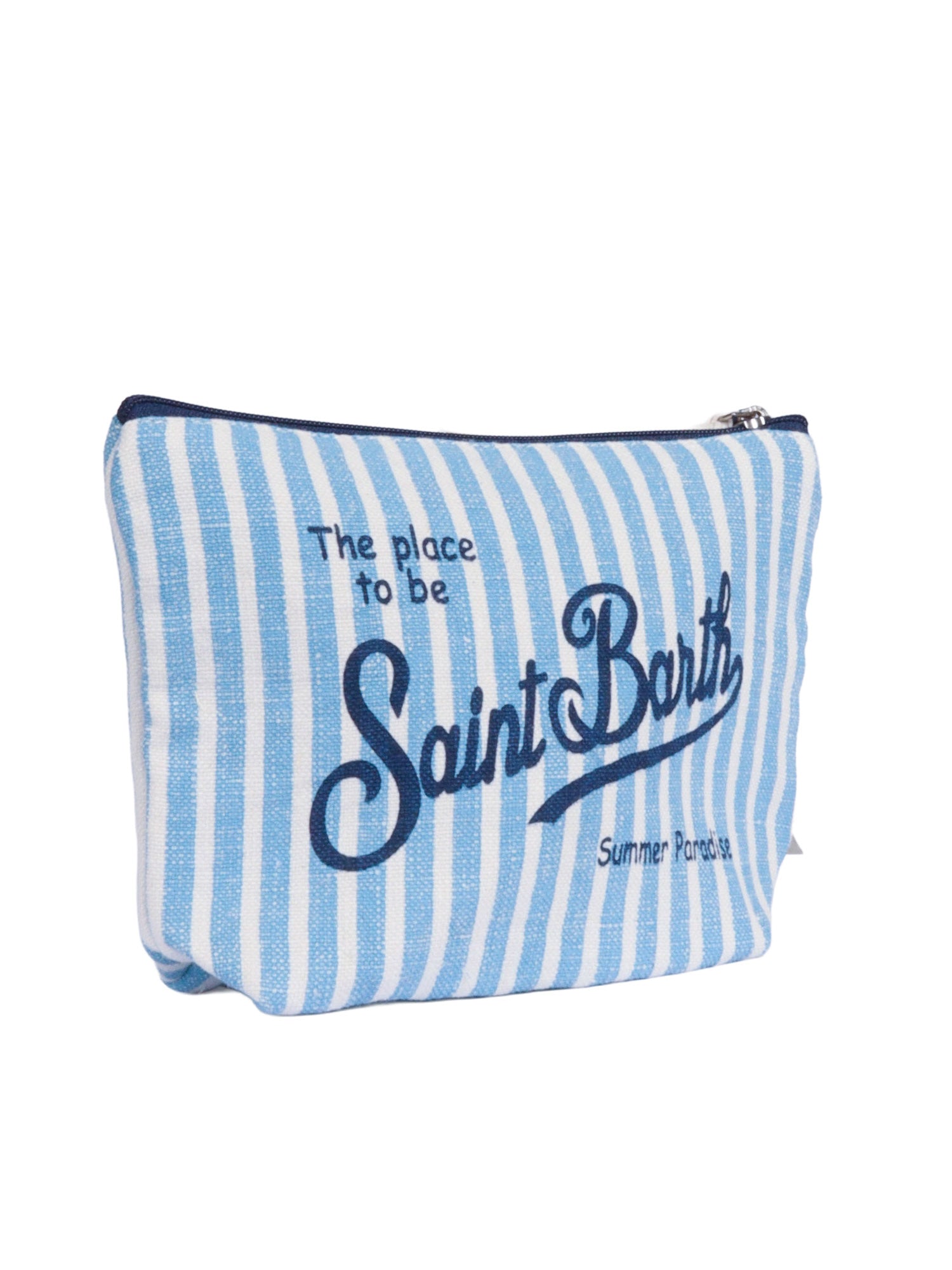 Aline Linen-Linen Stripes V 31 Light Blue Handbag