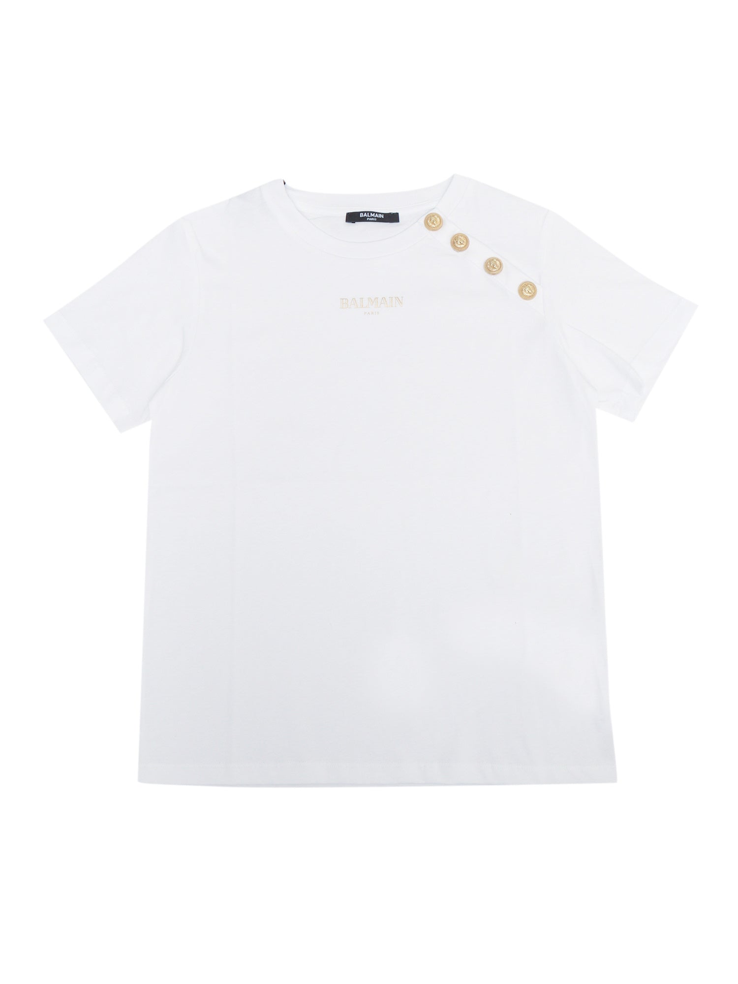 T-SHIRT-TOP White Cotton Short Sleeves T-shirt