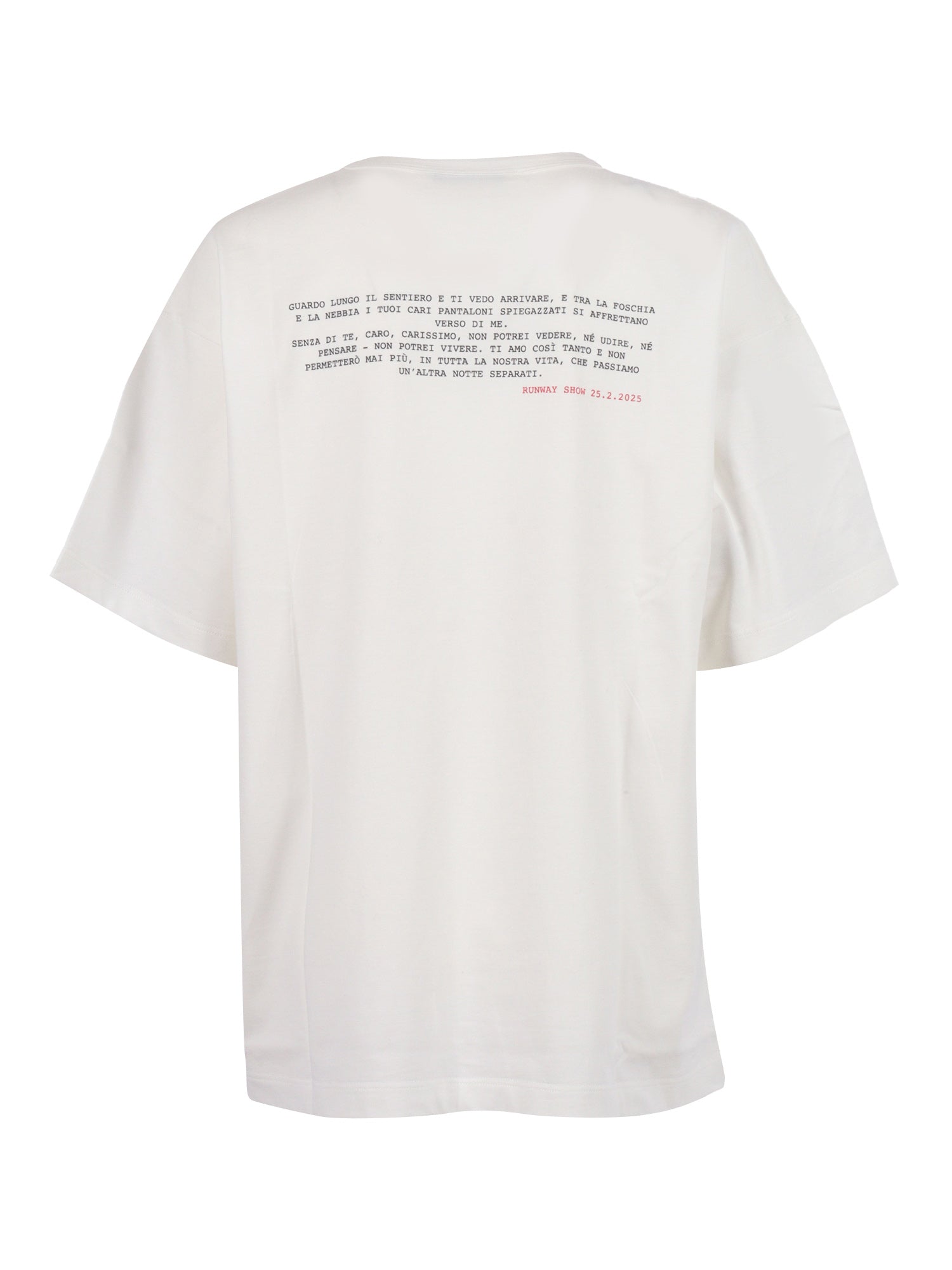 T-Shirt White Cotton Short Sleeves