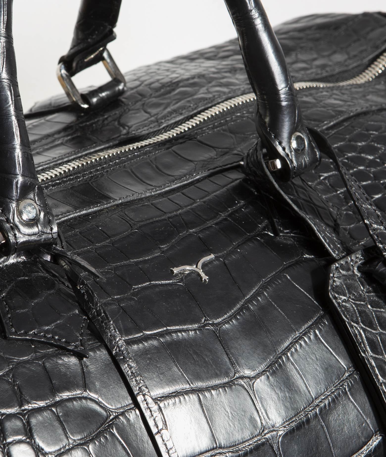 Carryall Alligator Linate Black Bag