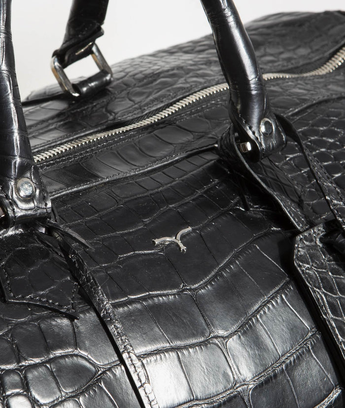 Carryall Alligator Linate Black Bag