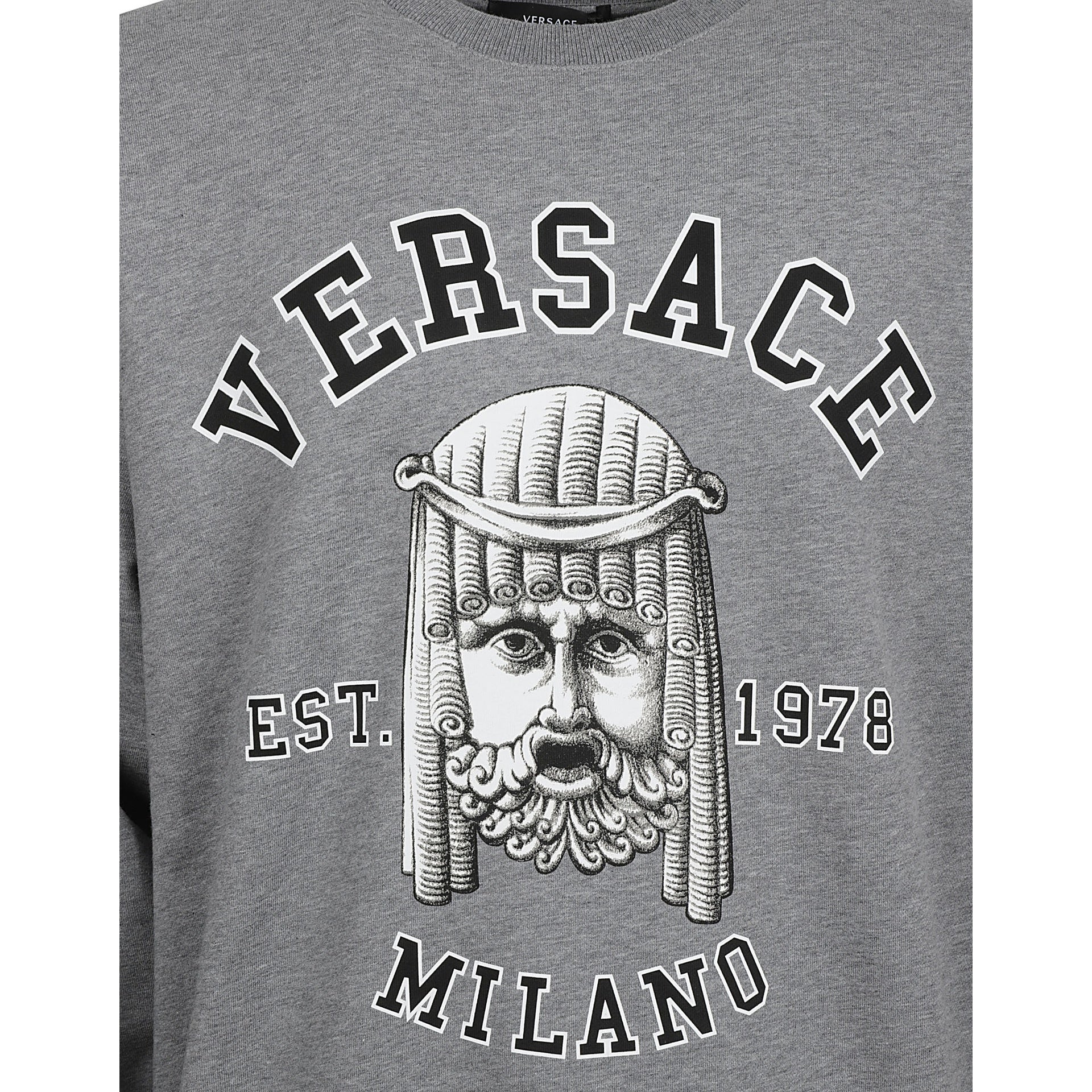 Cotton Crewneck Sweatshirt Gray