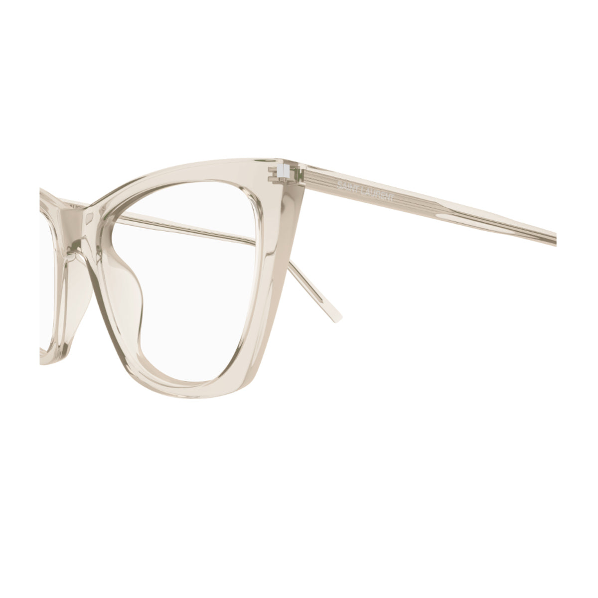 Saint Laurent SL 214 Kate Thin OPT Linea Corner Angle 004 Beige Trasparente Occhiali Da Vista