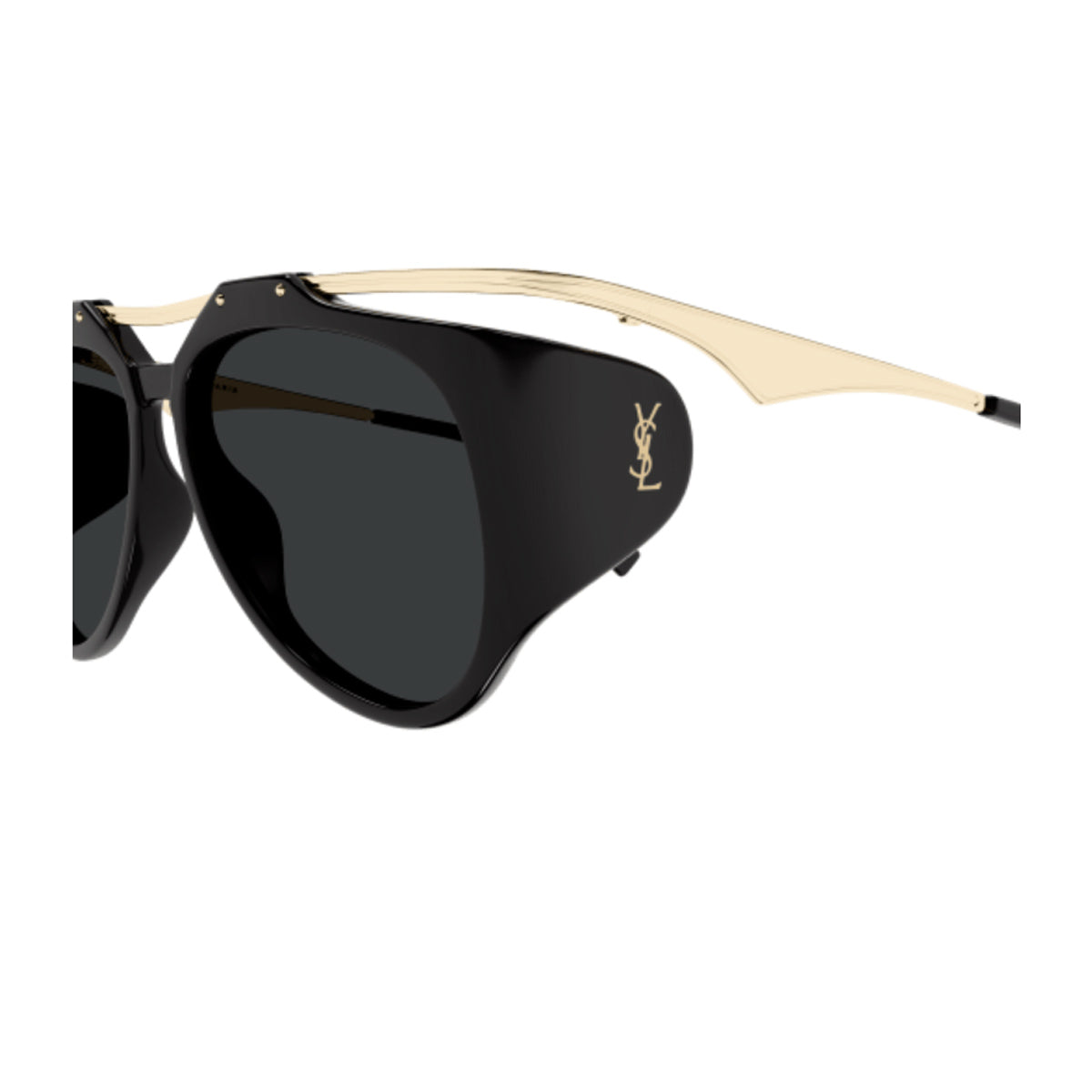 Saint Laurent SL M137 AMELIA Linea Monogram 001 Black Gold Nero Acetate/ Metal Occhiali Da Sole