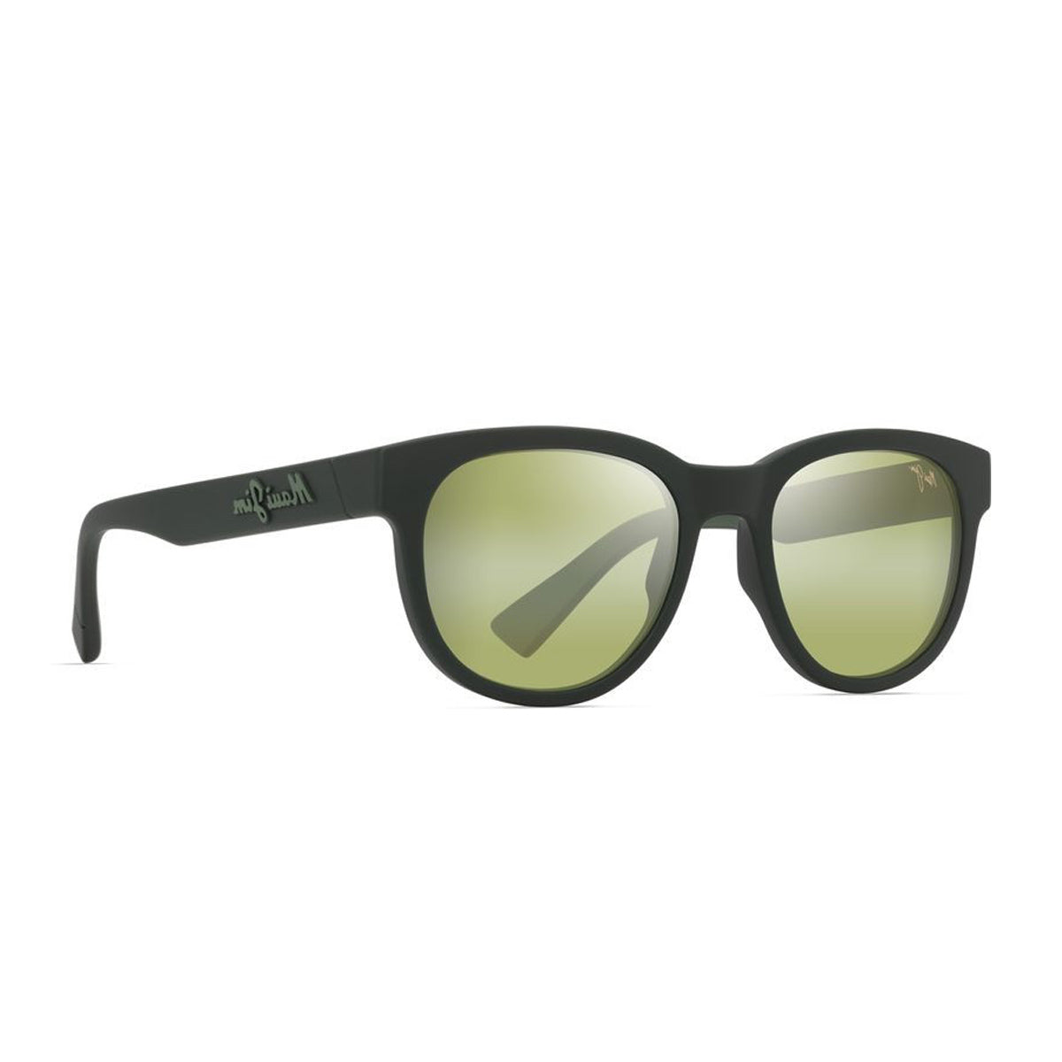 Maui Jim Maoli Matte Dark Green Verde Acetate Occhiali Da Sole