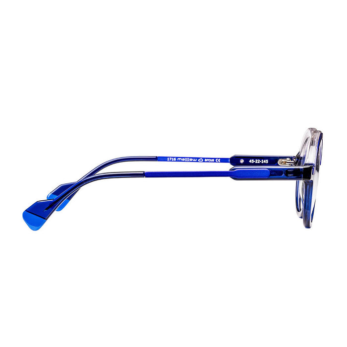 Matttew Arcus 1716 Cristallo Blu Acetate/metal Occhiali Da Vista