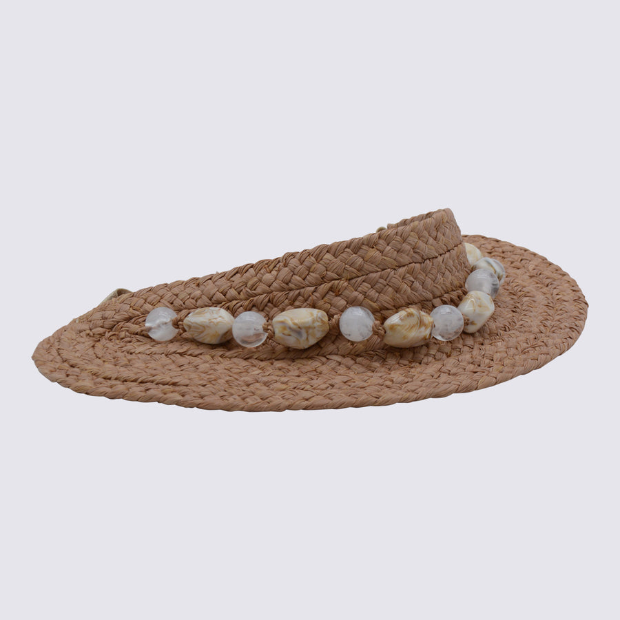 Helen Kaminski HAT51912 100% raffia sun hat in beige