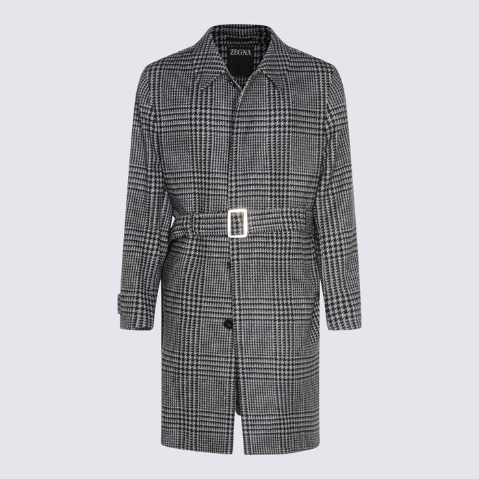 ZEGNA Coats Grey/black _ws Se