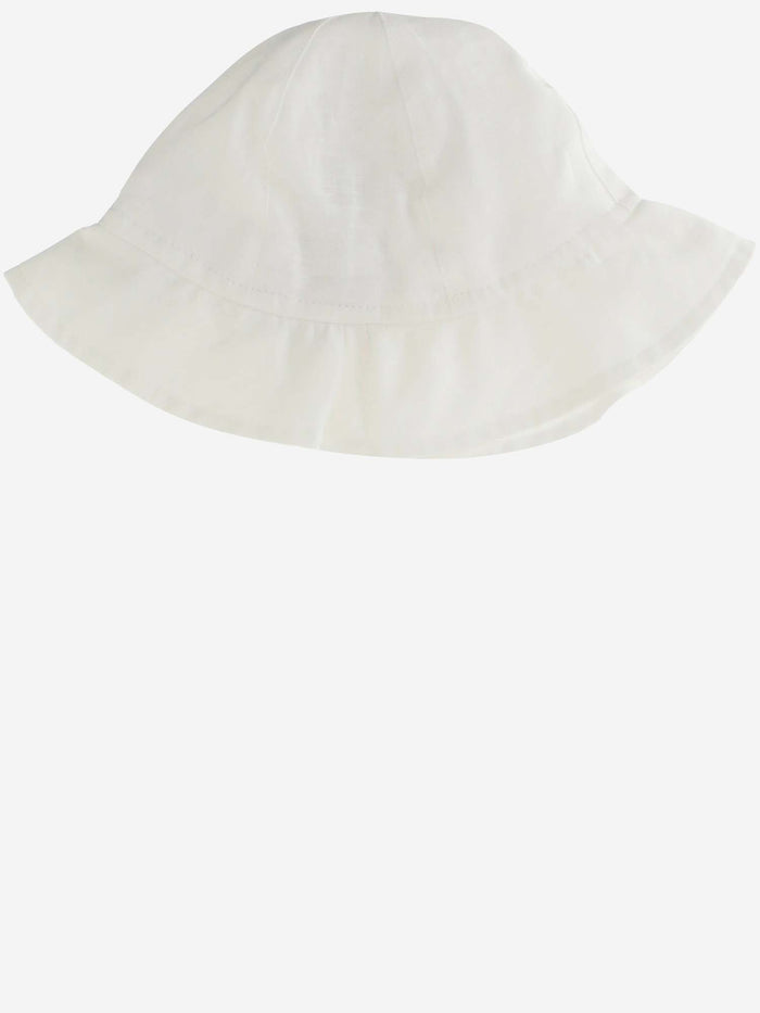 Il Gufo Hats White Tessuto Lino\fodera Cotone