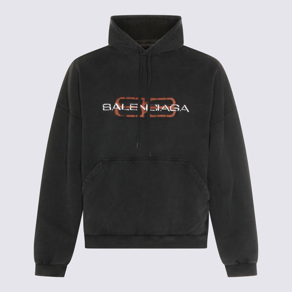 Balenciaga 100% Cotton hoodie in black