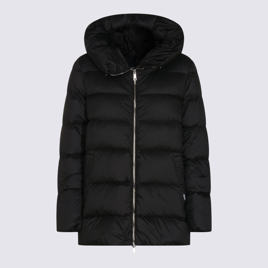 Add 100% Polyamide down jacket in black