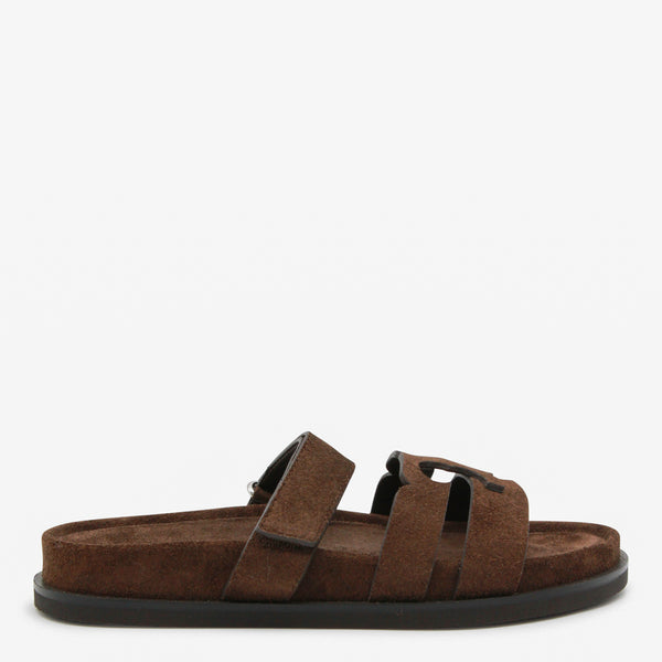 Tory Burch Suede sandal in brown