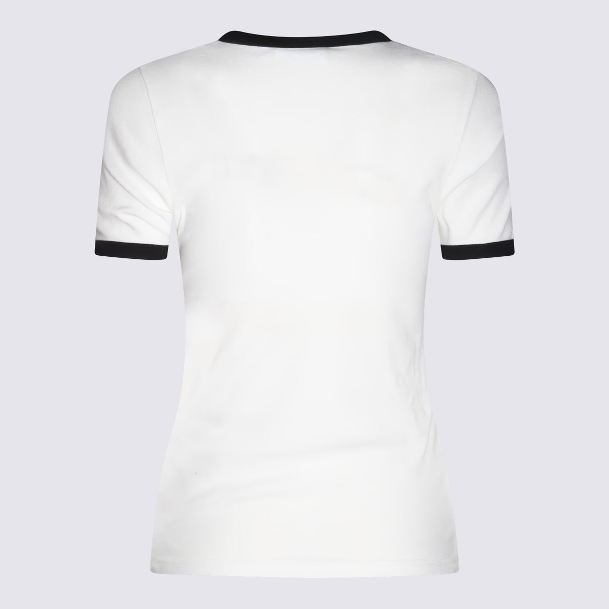 Courreges T-shirts and Polos Heritage White/black _100 % Co