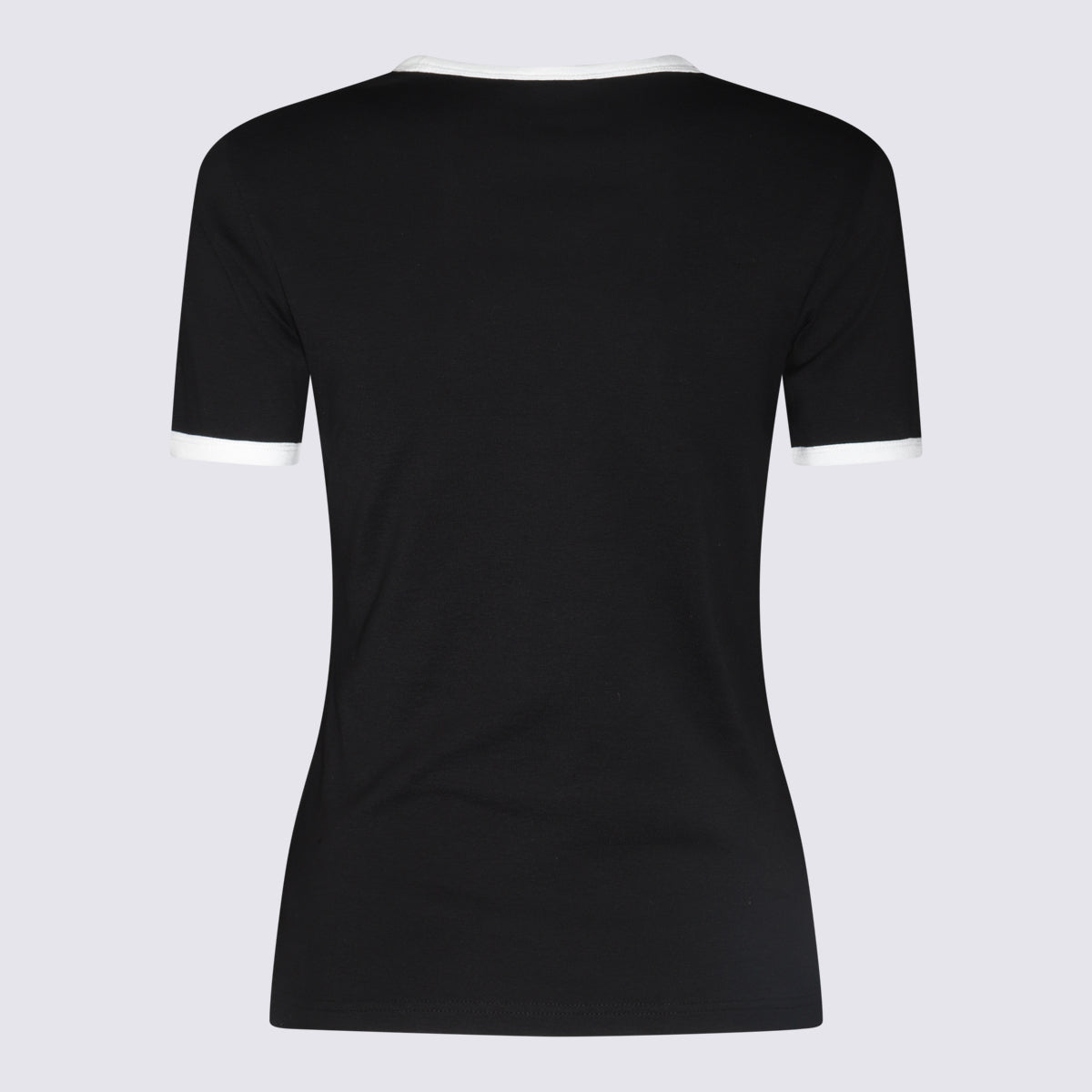 Courreges T-shirts and Polos Black/heritage White _100 % Co