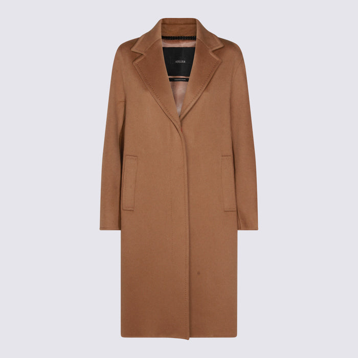 Max Mara Coats Camel Cashmere
