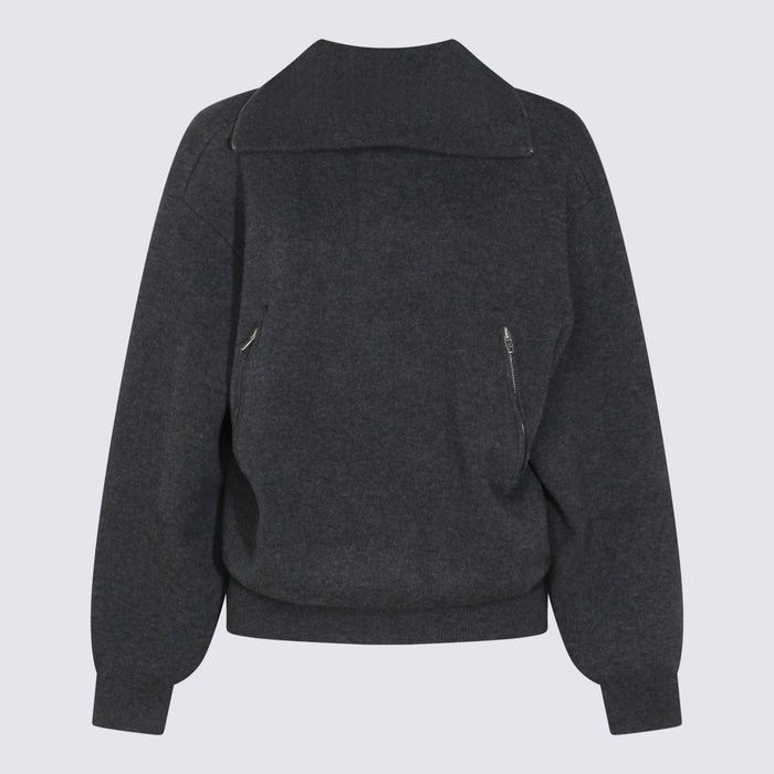 Balenciaga Sweaters Dark Heather Grey _wo Pa Ea