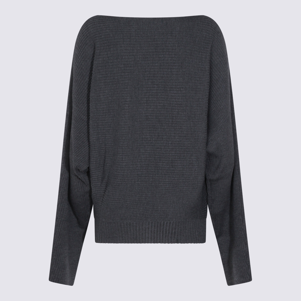 Aya Muse Sweaters Charcoal Wool Silk