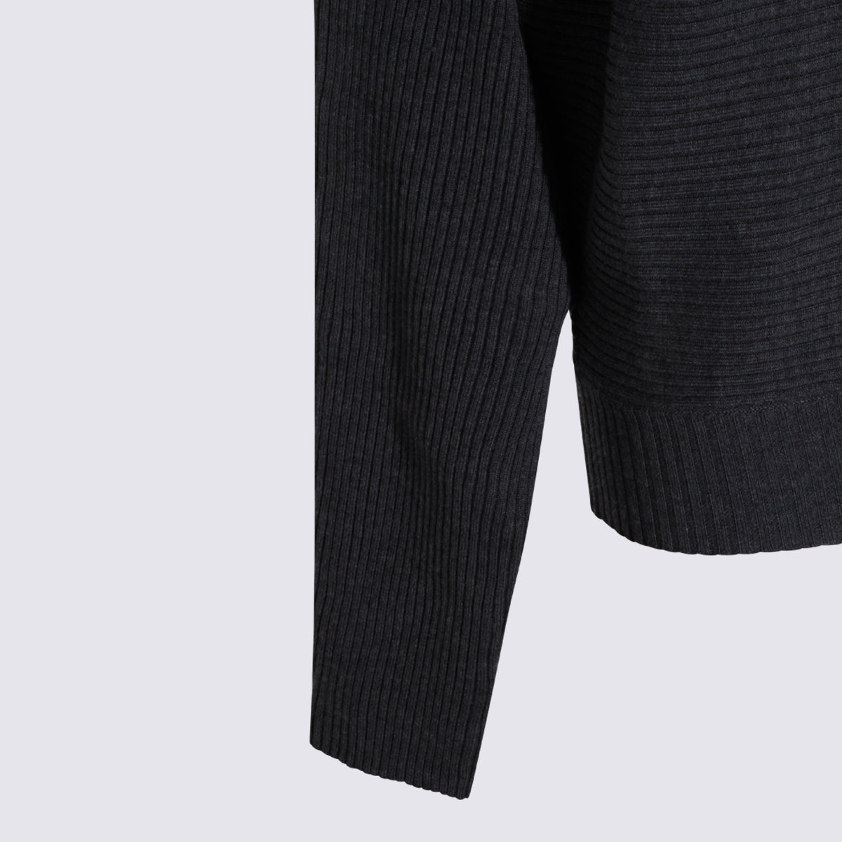Aya Muse Sweaters Charcoal Wool Silk
