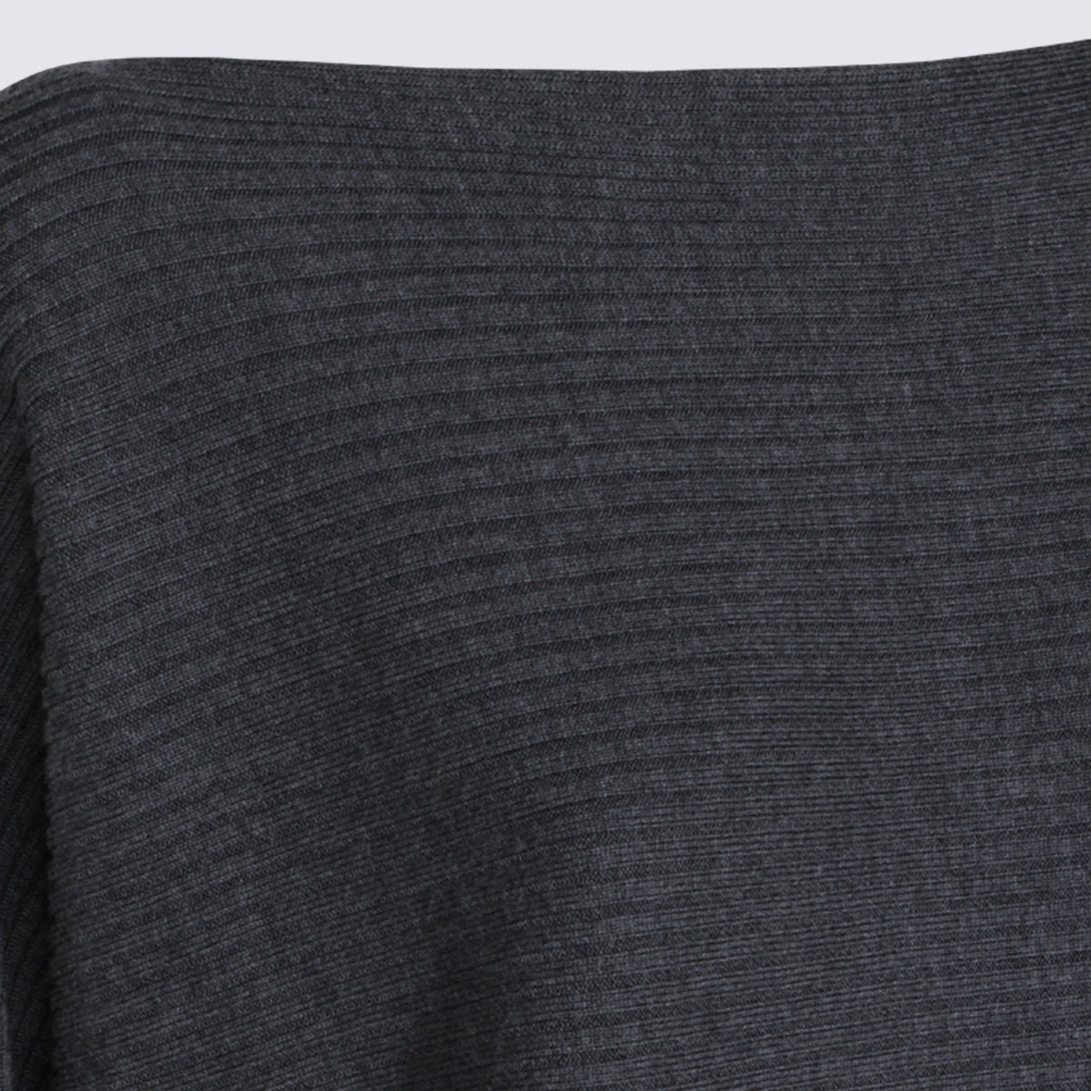 Aya Muse Sweaters Charcoal Wool Silk