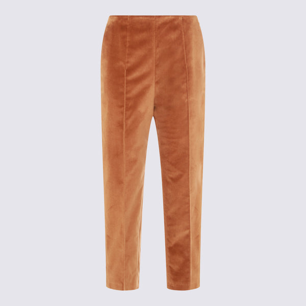 Marni 100% Cotton trousers in caramel