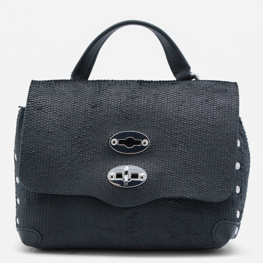 Zanellato Leather top handle bag in black