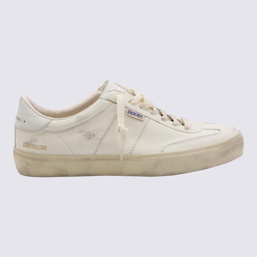 Golden Goose Leather upper sneaker in white