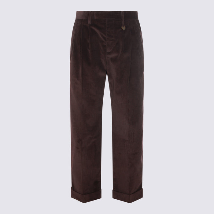 Burberry Trousers Clove Browne _100 % Co
