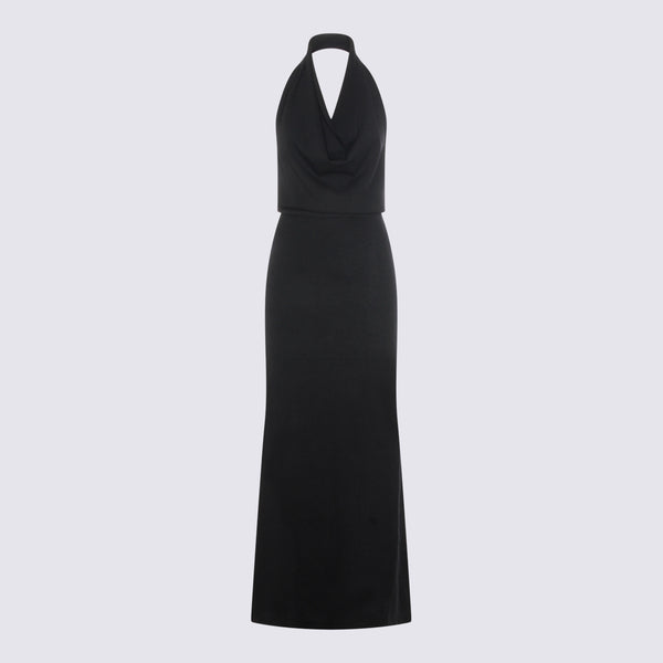 Aya Muse 63% Wool dress in black