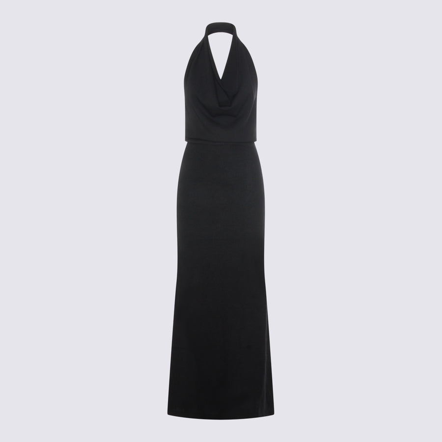 Aya Muse 63% Wool dress in black