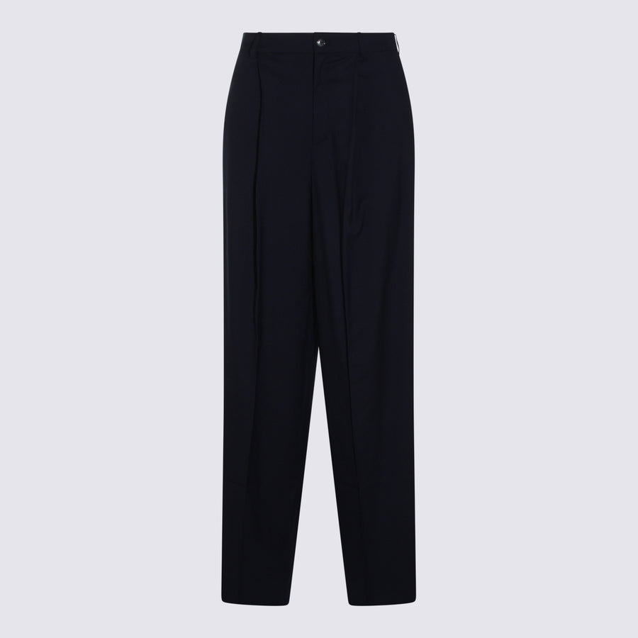 Aya Muse 97% wool trousers in navy