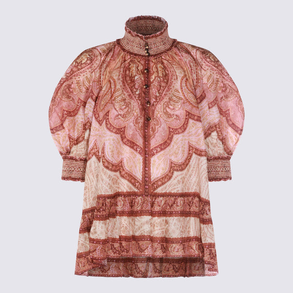 Zimmermann 100% Silk blouse in red